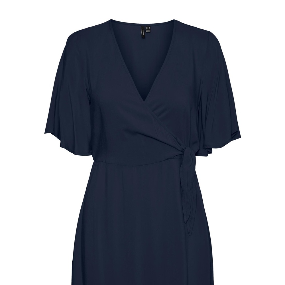 Vero Moda navy wrap dress